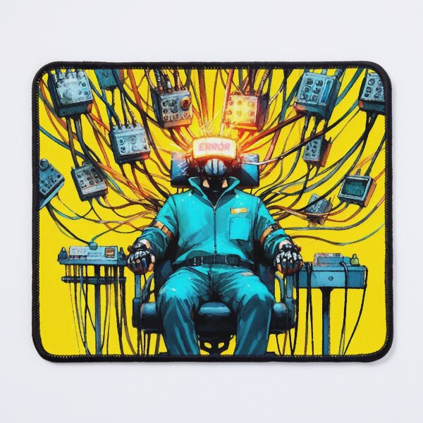 Item preview, Cyberpunk Neon Hacker Netrunner designed and sold by RESToRAPTOR.