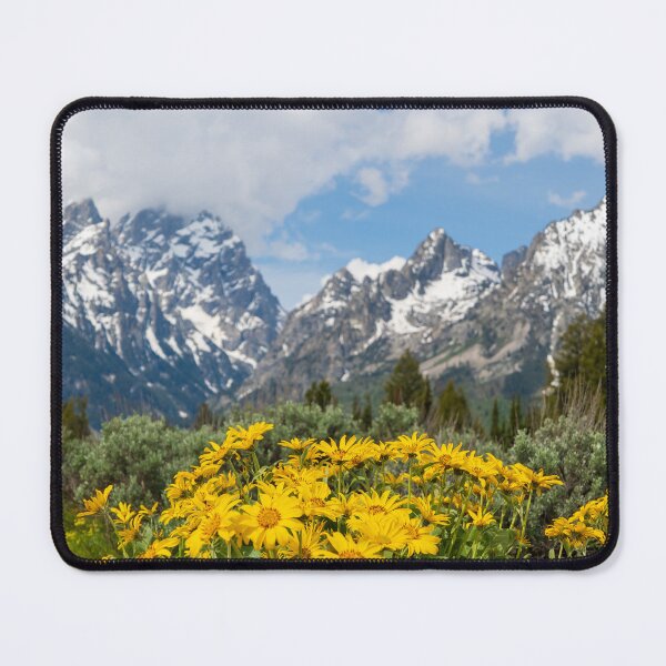 Item preview, Flores amarillas en Grand Tetons designed and sold by TinyDinoDesigns.