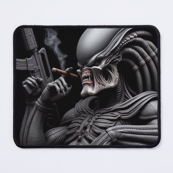 Item preview, Extraterrestrial Swagger: Predator's Smoke Break" designed and sold by andrew758.
