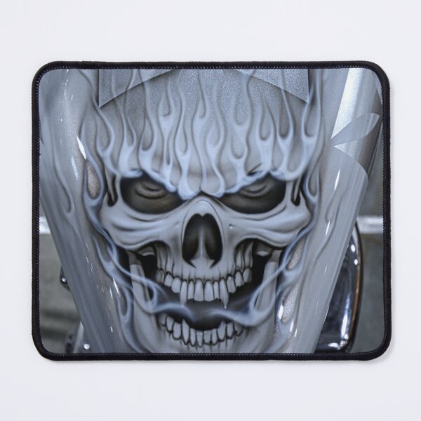 Item preview, Skull of Fire (Motorcycle Tank) designed and sold by LORBERPHOTO.