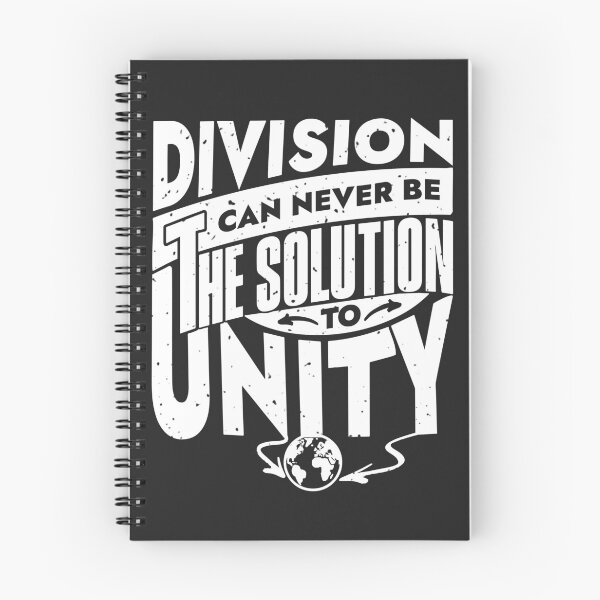 Item preview, "Unity Not Division" - Inspirational Message (Dark) designed and sold by Sir Meow Meow.