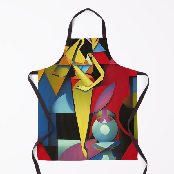 Item preview, Geometric standing woman abstract artpiece, reality designed and sold by Coolparrotgirl.