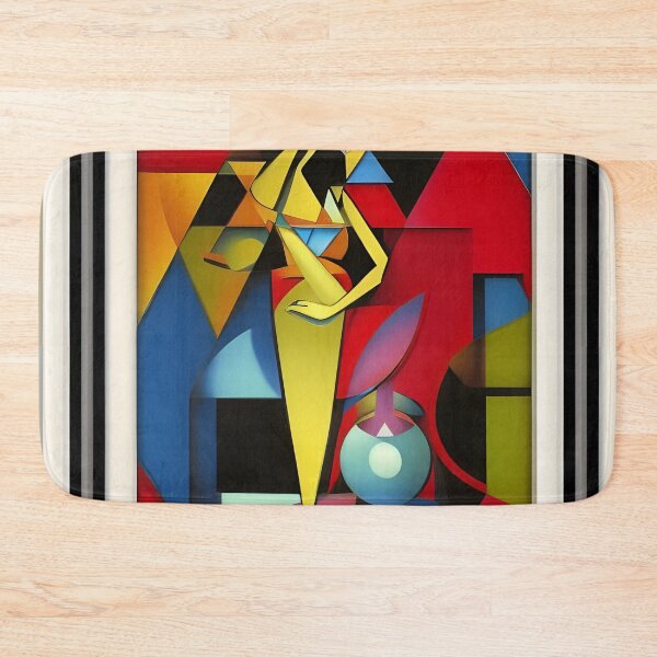 Item preview,   Geometric standing woman abstract artpiece, reality designed and sold by Coolparrotgirl.