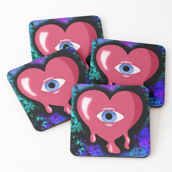 Item preview, Drippy heart - prints designed and sold by MidnightArt0.