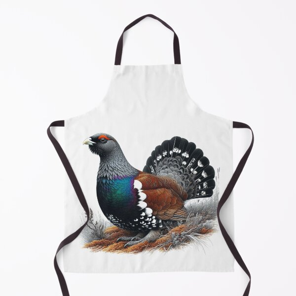 Item preview, Scottish Capercaillie on heather. Pen and Ink designed and sold by EdgyEdgeArt.