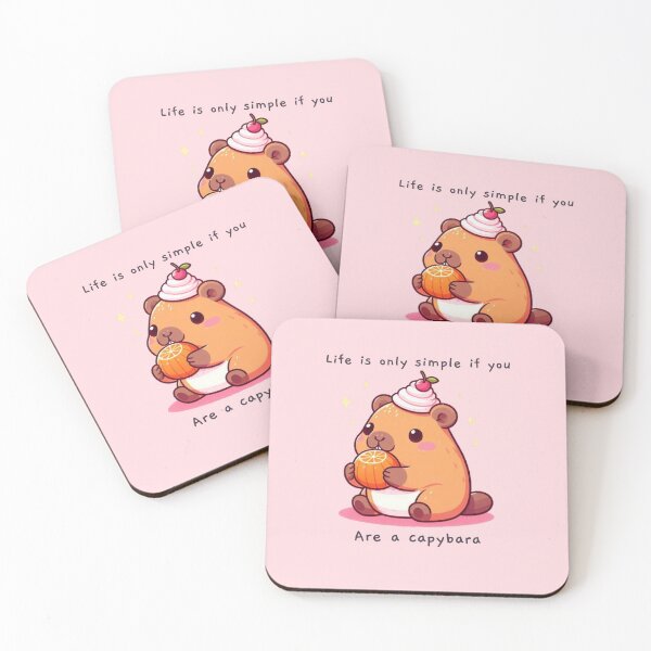 Item preview, Life is only simple if you are a capybara  designed and sold by KonichiwaCutie.