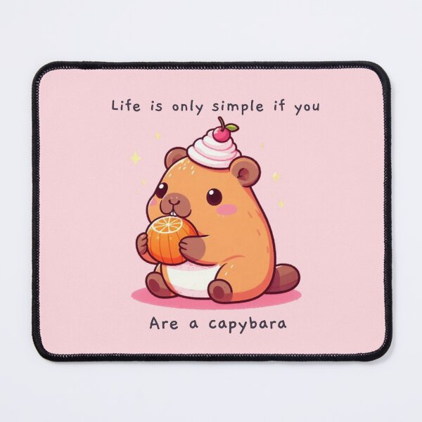 Item preview, Life is only simple if you are a capybara designed and sold by KonichiwaCutie.