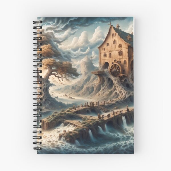 Item preview, Old wooden watermill designed and sold by M-Y-A-R-T-.