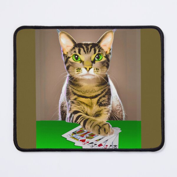 Item preview, Tabby Cat Playing Poker designed and sold by Marymarice.