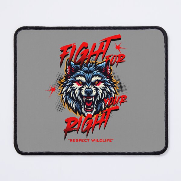 Item preview, Fight for your right respect wildlife Wolf. designed and sold by INKNIK.