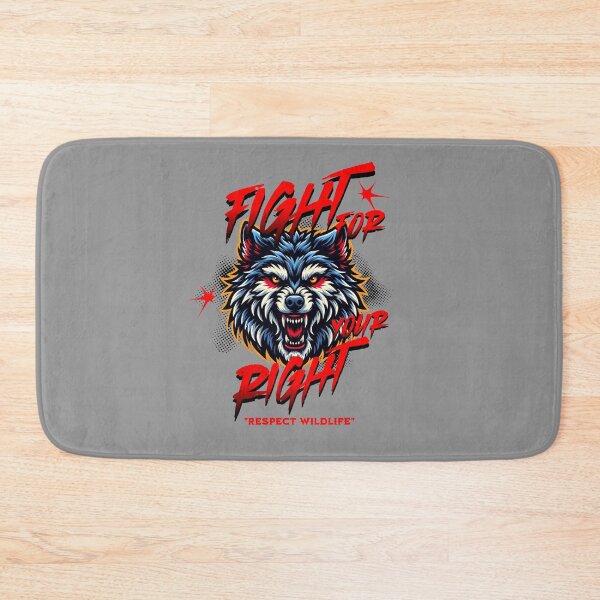 Item preview, Fight for your right respect wildlife Wolf. designed and sold by INKNIK.