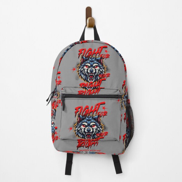 Item preview, Fight for your right respect wildlife Wolf. designed and sold by INKNIK.