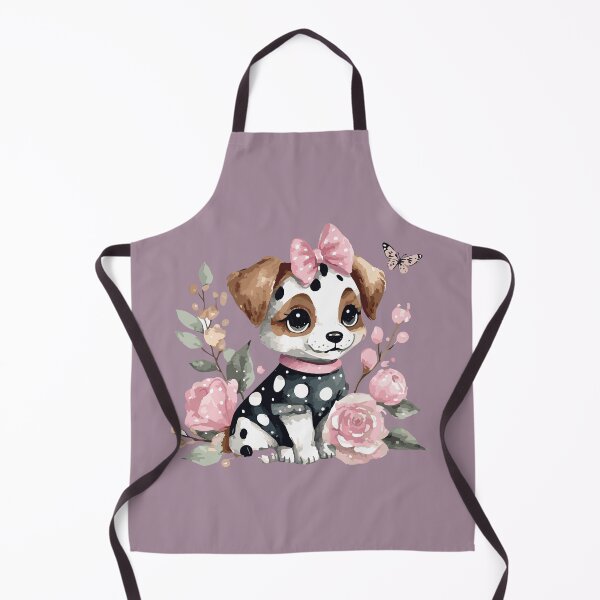 Item preview, baby Dalmatian, taken from the side, shiny eyes, camellia rose designed and sold by Firas Aljazzar.