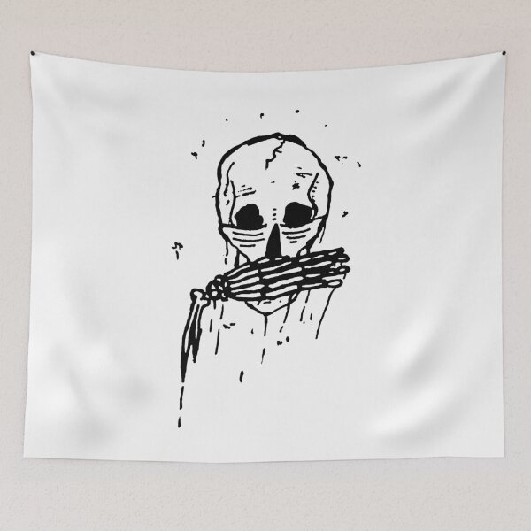 Item preview, Dark and Gritty Skull Covering It's Mouth designed and sold by Michael Stewart.