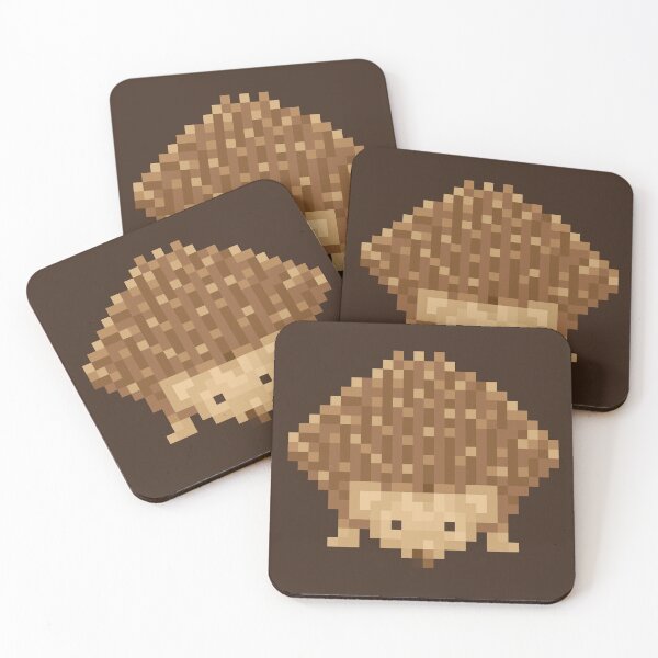 Item preview, Protective Pixel Hedgehog (brown) designed and sold by D-Vogt-Grafik.