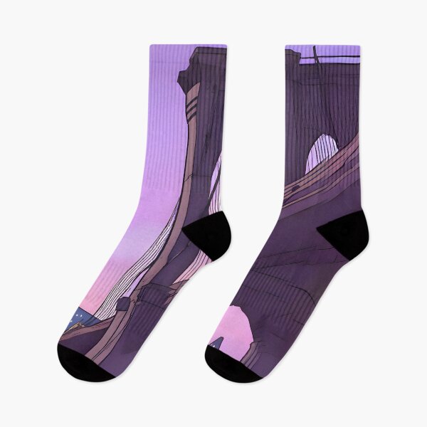 Item preview, Lo-fi Purple and Pink Brooklyn Bridge Serenity designed and sold by NOVOImpression.