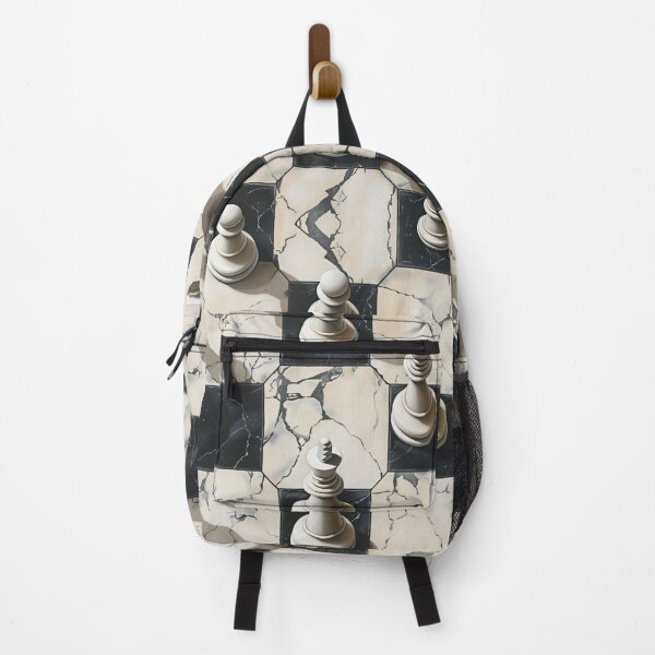 Item preview, "Marble Chess Majesty" - Elegant Chessboard Pattern Art designed and sold by Sir Meow Meow.