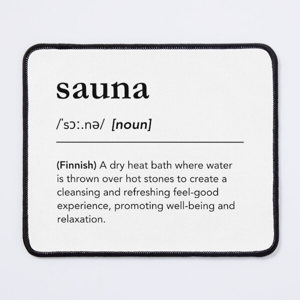Item preview, Sauna definition, wellness quote, finnish sauna culture, sauna time, sauna lover designed and sold by lagunaklein.