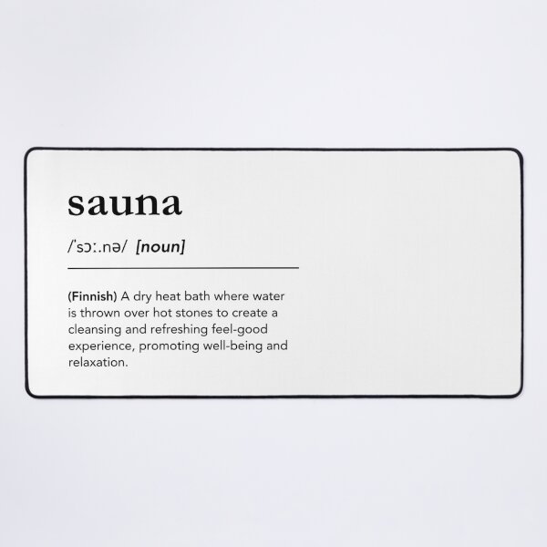 Item preview, Sauna definition, wellness quote, finnish sauna culture, sauna time, sauna lover designed and sold by lagunaklein.