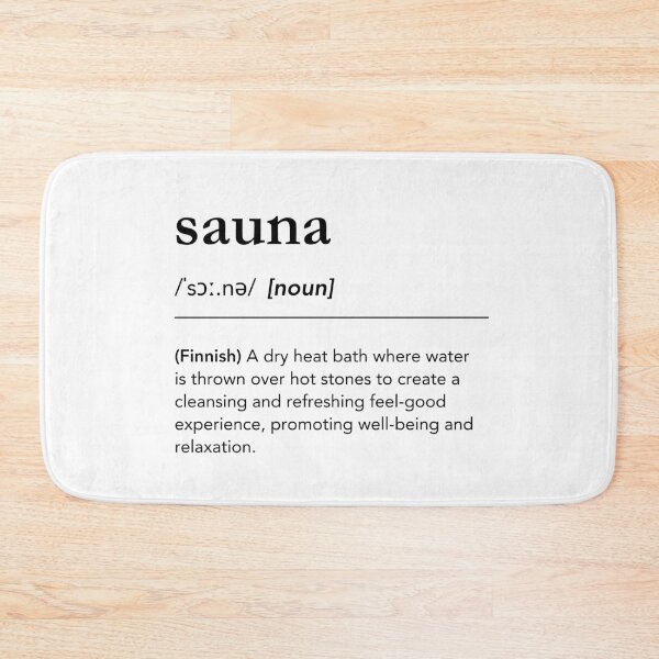 Item preview, Sauna definition, wellness quote, finnish sauna culture, sauna time, sauna lover designed and sold by lagunaklein.