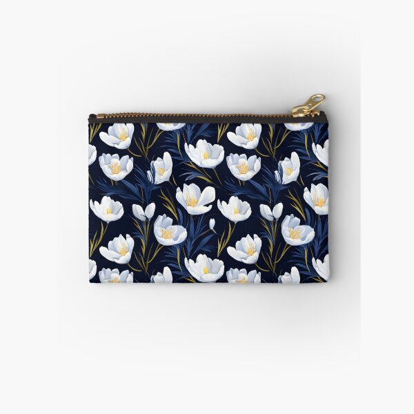 Item preview, White Crocus flower seamless pattern designed and sold by varinchai.