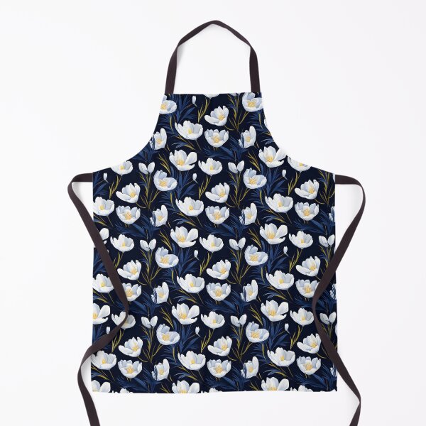 Item preview, White Crocus flower seamless pattern designed and sold by varinchai.