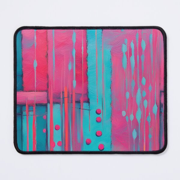 Item preview, Geometric pink paint abstract artpiece, reality designed and sold by Coolparrotgirl.