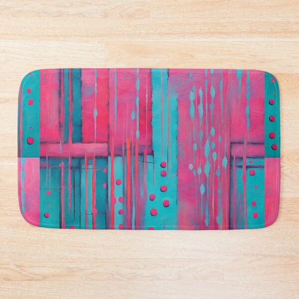 Item preview,  Geometric pink paint abstract artpiece, reality designed and sold by Coolparrotgirl.