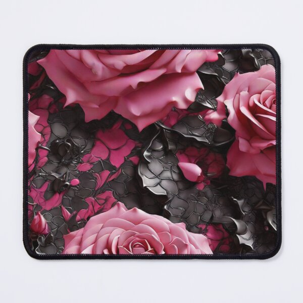 Item preview, Pink roses with a black background. designed and sold by TenderSoar.