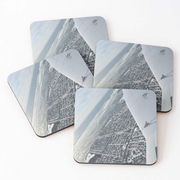 Item preview, Airplane View of Snowy City Shorelines designed and sold by NOVOImpression.