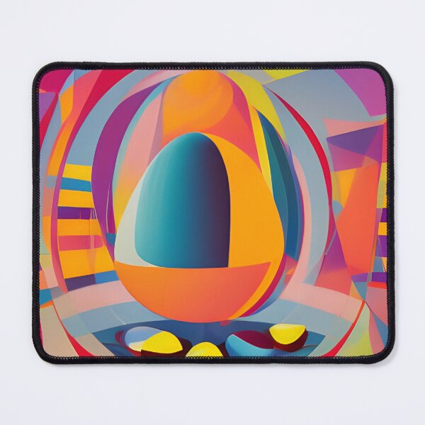 Item preview, Geometric egg abstract artpiece, reality designed and sold by Coolparrotgirl.