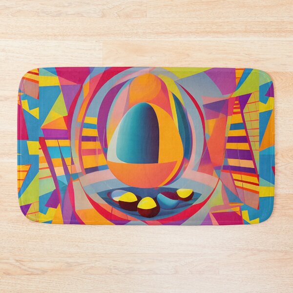 Item preview, Geometric egg abstract artpiece, reality designed and sold by Coolparrotgirl.