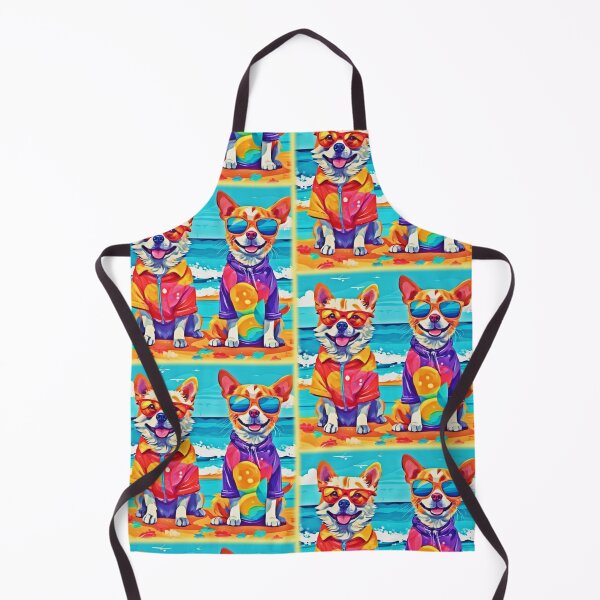 Item preview, Sunny Beach Dogs: Colorful Painting designed and sold by Health And Fitness Posts e-Store.