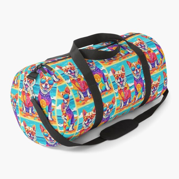 Item preview, Sunny Beach Dogs: Colorful Painting designed and sold by Health And Fitness Posts e-Store.