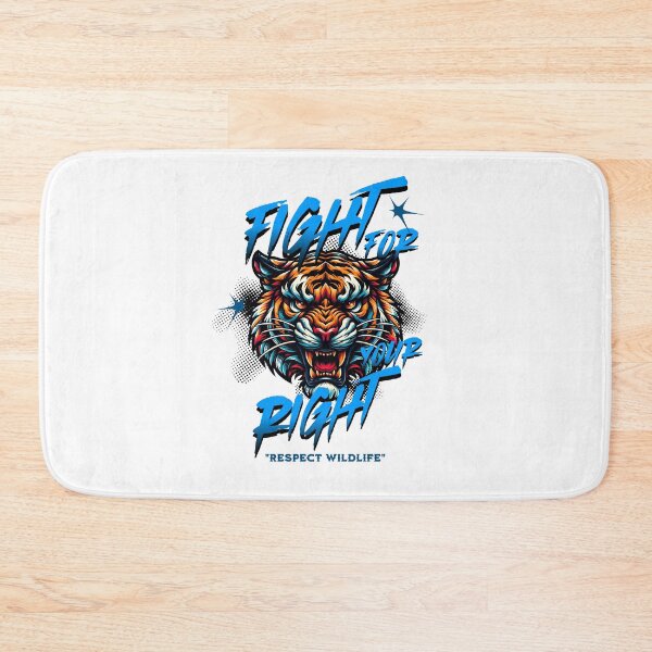 Item preview, Fight for your right respect wildlife Tiger. designed and sold by INKNIK.