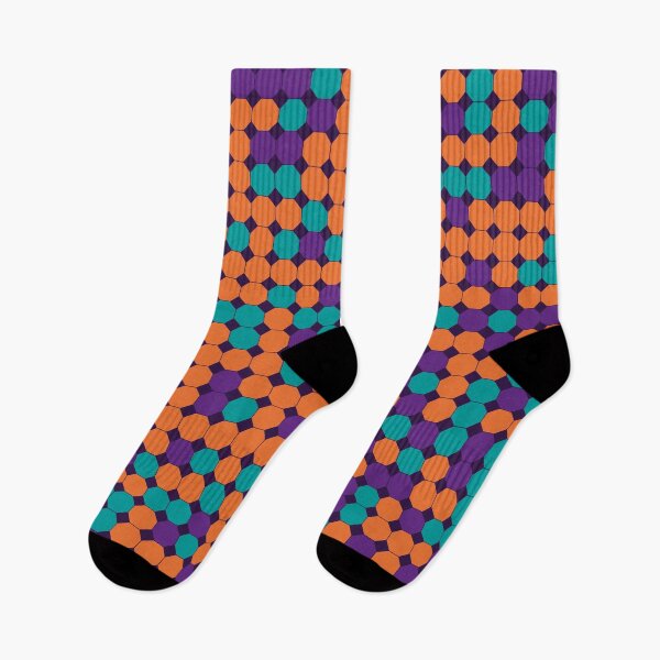 Item preview, Strong Colour Palette Orange Octagon Pattern designed and sold by Phil Tessier Too.
