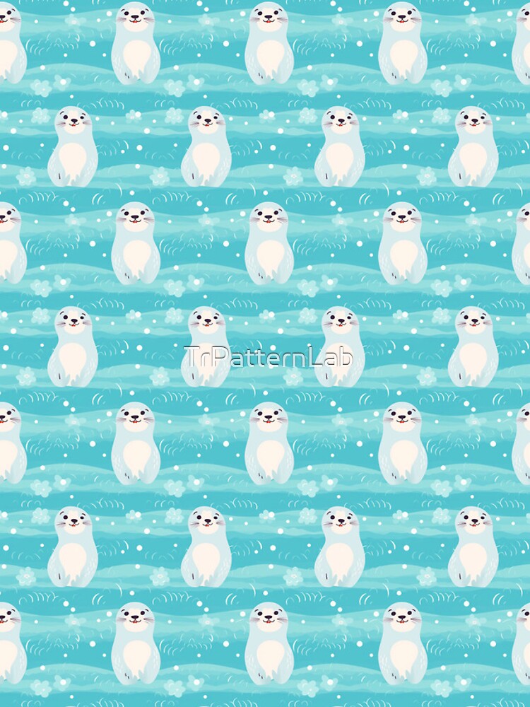Thumbnail 5 of 5, iPhone Case, Cute seals pattern designed and sold by TrPatternLab.