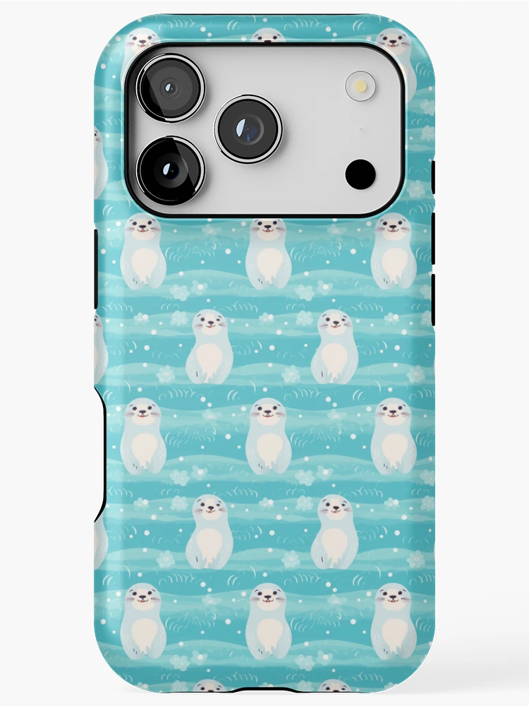 Thumbnail 1 of 4, iPhone Case, Cute seals pattern designed and sold by TrPatternLab.