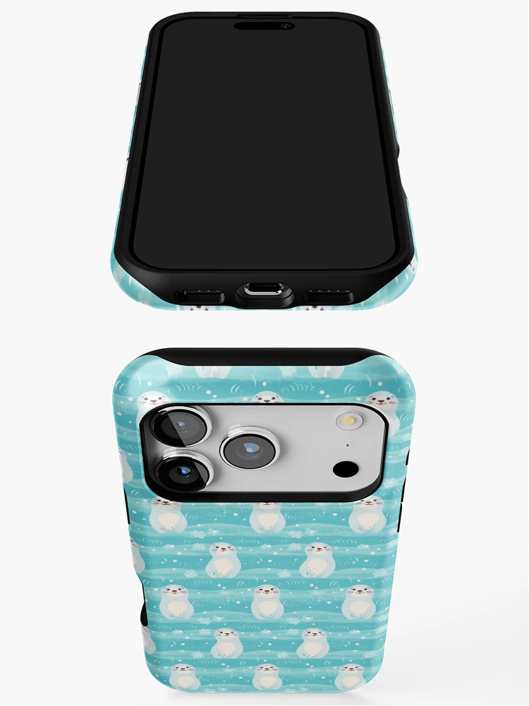 Thumbnail 3 of 4, iPhone Case, Cute seals pattern designed and sold by TrPatternLab.