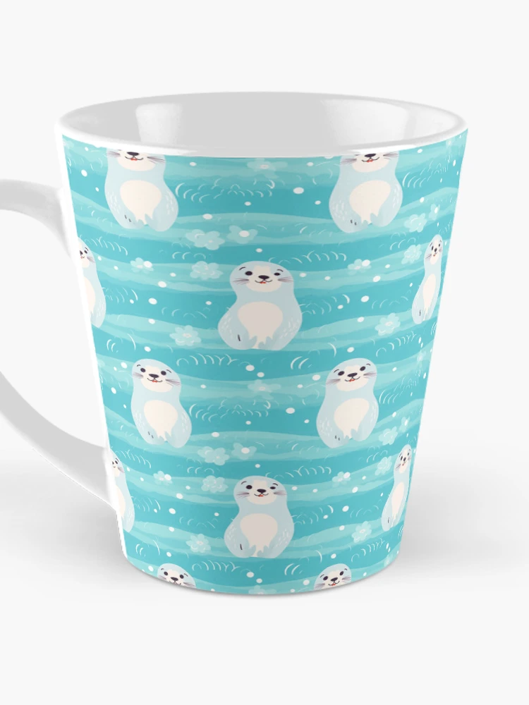 Thumbnail 3 of 4, Coffee Mug, Cute seals pattern designed and sold by TrPatternLab.