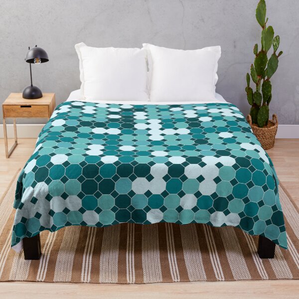 Item preview, Cool Teal Palette Octagon Pattern designed and sold by Phil Tessier Too.