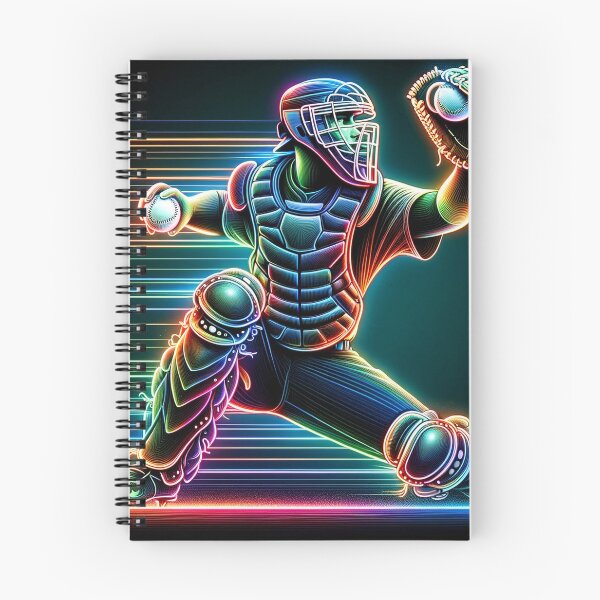 Item preview, Neon Glow Baseball Catcher 1 designed and sold by Urban Cloud Studio.