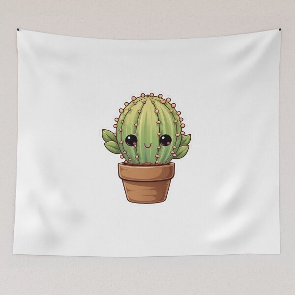 Item preview, Cute kawaii cactus designed and sold by smartart42.