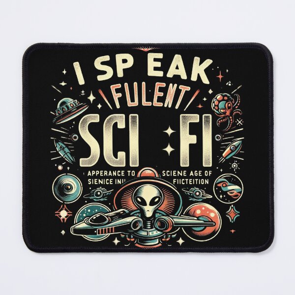 Item preview, Fluent in Sci-Fi: A Galactic Expression Tee designed and sold by Kuki-shop.