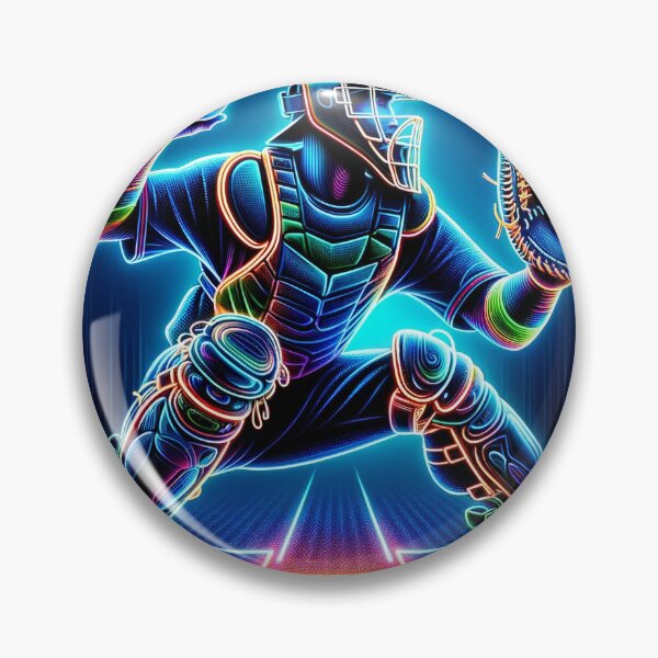 Item preview, Neon Glow Baseball Catcher 2 designed and sold by Urban Cloud Studio.