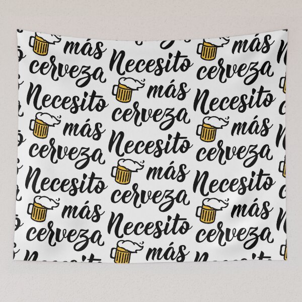 Item preview, Necesito más cerveza. I need more beer - in Spanish.  designed and sold by pidzam4e.