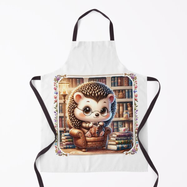 Artikelvorschau, Bookish Hedgehog entworfen und verkauft von TinyTailsGalery.