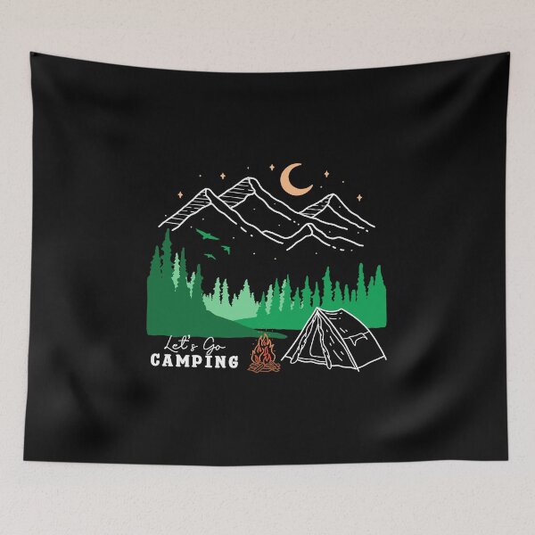 Item preview, Let’s Go Camping designed and sold by ethnicdrawing.