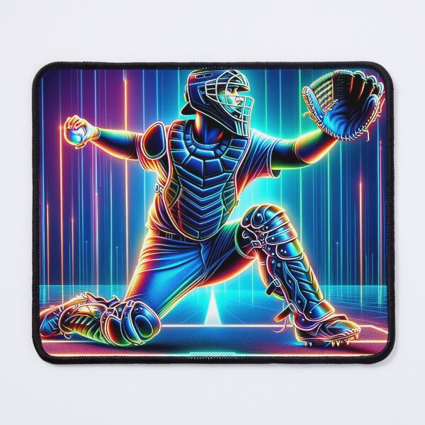 Item preview, Neon Glow Baseball Catcher 3 designed and sold by Urban Cloud Studio.