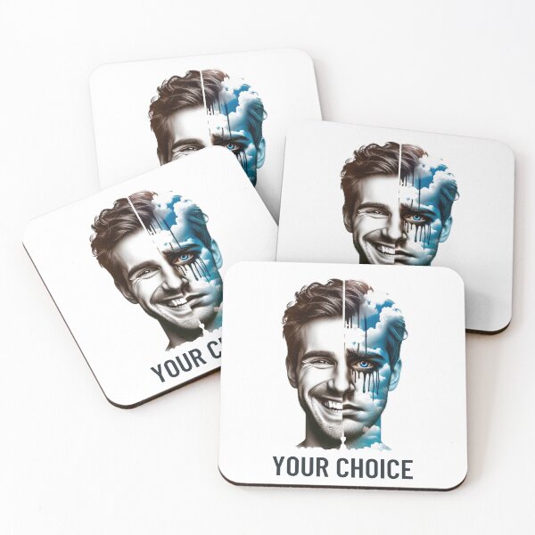 Item preview, Emotional Choice: Happiness or Sadness Artwork designed and sold by BlueGoldArt.